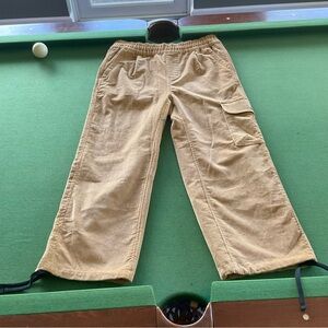 The North Face Mens Utility Cord NWT Gold Yellow Pants 32 Medium Elastic Waist M
